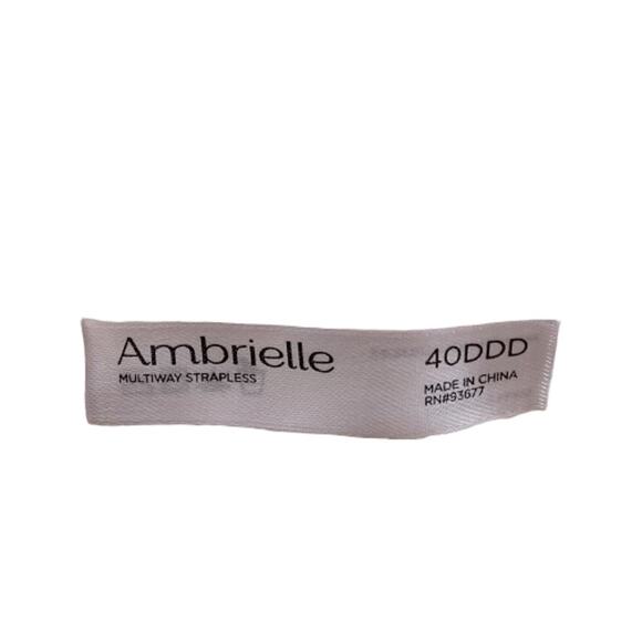 Ambrielle Multi-Way Strapless White Bra Women's Size 40DDD - Picture 4 of 4